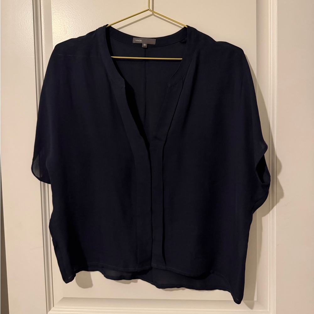 Vince Deep Navy Women's Blouse
